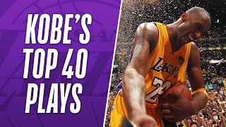 Kobe Bryants TOP 40 Plays of His NBA Career [upl. by Ehling669]