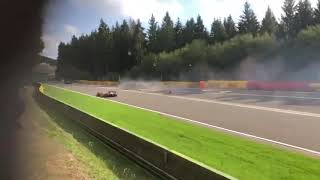 Anthoine Hubert dies after Formula 2 Crash Spa  Francorchamps Close footage August 31 2019 [upl. by Kelci]