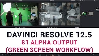 DaVinci Resolve 125  81 Alpha Output Green Screen Workflow [upl. by Otreblanauj]