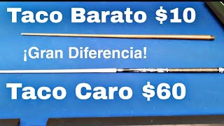 Taco de billar Barato vs Caro ¡Gran Diferencia  ¿Cual es mejor Billar Cuesoul Wish [upl. by Liew325]