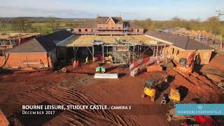 Studley Castle new hotel build  Progress Aug 2017  Feb 2018 CAM 3 [upl. by Nodle]