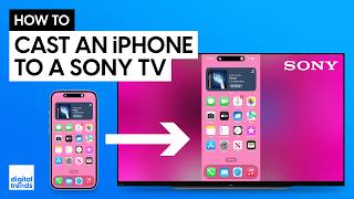 How to Screen Mirror or Cast iPhone to Sony TV [upl. by Kinsley]