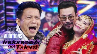 Nempel Denny Sumargo Donahe Sukses Buat Ariel Tertawa  Auditions  Indonesias Got Talent 2022 [upl. by Llehcram290]