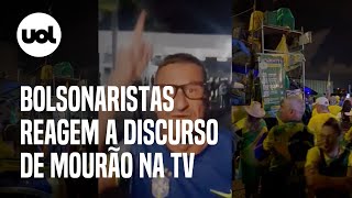 Bolsonaristas vaiam e criticam pronunciamento de Mourão Não vale nada [upl. by Lehrer994]