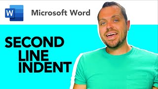 Microsoft Word How to Do a Hanging Indent or Second Line Indent  Quick Tutorial [upl. by Sully]