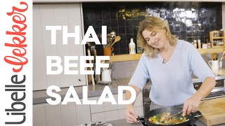 Ilse kookt Thai beef salad met paksoi en filet pur [upl. by Nimzzaj]