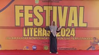 puisi karawang bekasi  FESTIVAL LITERASI 2024 [upl. by Dehlia]