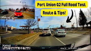 Port Union G2 Road Test  Ontario G2 License Exam  Full Route amp Tips [upl. by Nehgaem]