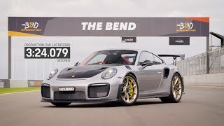 Porsche 911 GT2 RS sets production car lap record at The Bend Motorsport Park [upl. by Mikes810]