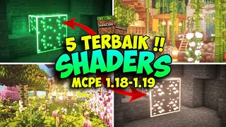 SPECIAL 5 SHADER MCPE 119  118 Terbaik  Shaders For Mcpe 119  Shaders Non Render Dragon [upl. by Nicolina659]