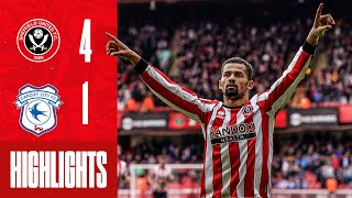 Ndiaye Goal as Blades net FOUR 🔥  Sheffield United 41 Cardiff City  EFL Championship highlights [upl. by Sul]