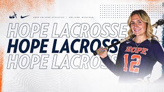 Hope vs Chicago  Womens Lacrosse 33024  NCAA D3 Lacrosse [upl. by Bohaty292]