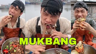 The best Mukbang Ever Eating seafoods [upl. by Killen724]