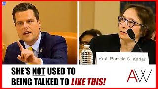 quotNOquot Matt Gaetz EXPLODES at woke professor who tries to cut him off [upl. by Uba]