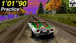 🏆 Lake Side  Fastest Lap 1’01”90 SSPAL SEGA RALLY CHAMPIONSHIP 1995 [upl. by Hniv]