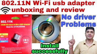 80211N WiFi usb adapter unboxing and review  Best Computer Wifi adapter  wifi usb adapter for pc [upl. by Nyrad926]