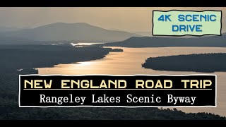 Rangeley Lakes Scenic Byway 4K Hyperlapse [upl. by Kciremed]