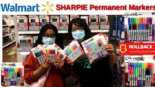 WALMART New Sharpie Permanent Markers On Rollbacks Sale  Back 2 School 2020 [upl. by Magdalene15]