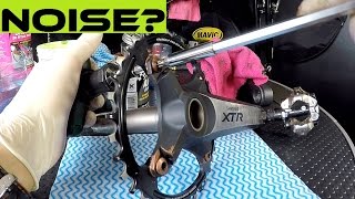 How To Fix Creaking Crankset Bottom Bracket Find Frame Stem Seatpost Noise [upl. by Chelton]