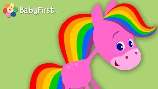 BabyFirst El Caballo Arco Iris  Especial para niños de 30 minutos  Color y Música [upl. by Erinn907]