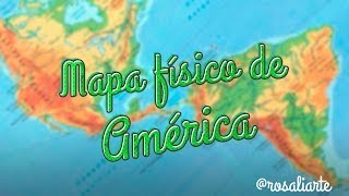 Mapa físico de América  1º ESO [upl. by Raymund665]