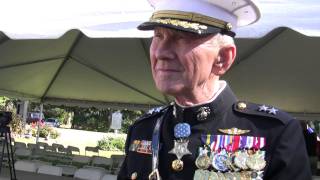 Medal of Honor recipient Major General Livingston on Veterans Day [upl. by Adnamra197]