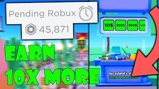 EASY METHODS to earn 10x MORE ROBUX in Pls Donate 💰 [upl. by Garmaise463]