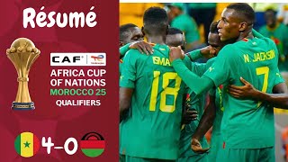 Résumé Sénégal VS Malawi  Qualifications Can 2025 Journée 3 [upl. by Orlando132]