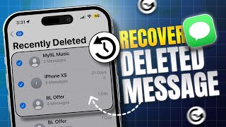 How to Recover Deleted Messages Conversations on your iPhone  Recover a Deleted Chat on iPhone [upl. by Naujid]