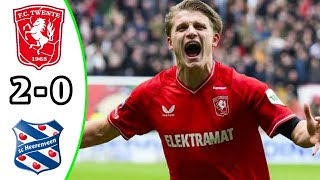 FC Twente vs SC Heerenveen 20 Highlights  Eredivisie 2024 eFootball [upl. by Arbua]