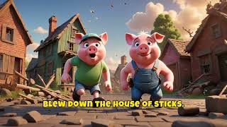 The three little pigs story for kids  three little pigs funny story [upl. by Gotcher]