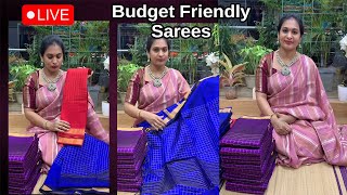 Budget Friendly Sarees With Prices  Santhi Tripuraneni Studio brideneeds [upl. by Solly]