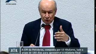 Relator da CPI da Petrobras José Pimentel apresenta proposta de plano de trabalho do colegiado [upl. by Hareemas206]