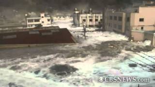 Caught on Tape Tsunami hits Japan port town [upl. by Adaha225]