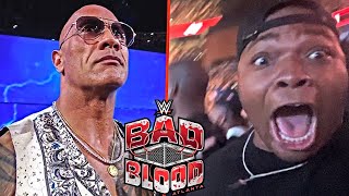 I Saw The Rock Return To WWE At Bad Blood [upl. by Werbel886]