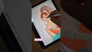 DIBUJO DE ILUSTRACION EN PROCREATE FIXING OLD DRAWINGS ipadpro [upl. by Nnayt]