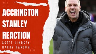 ACCRINGTON STANLEY REACTION  Scott Lindsey amp Harry Ransom [upl. by Windham]