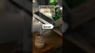 Quran Surah Al Araaf verse 204 205 ytshorts quranicverse trending trendingshorts [upl. by Nirrac338]