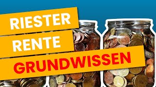 Riester Rente EINFACH erklärt wichtige Grundlagen  Förderung Zulagen Funktionsweise [upl. by Uela]