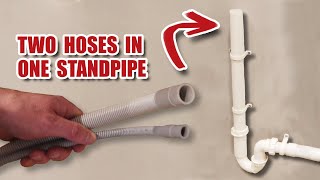 How to properly connect TWO appliances to a standpipe drain [upl. by Baram327]