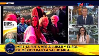 Luis Miguel le regaló una rosa blanca a MIRTHA LEGRAND Entrevista en TN con Mrtha Legrand 15823 [upl. by Malda761]