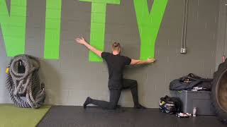 Unity Fitness  12 Kneel TSpine Mobility quotArm Sweepquot w Wall Feedback [upl. by Martie]