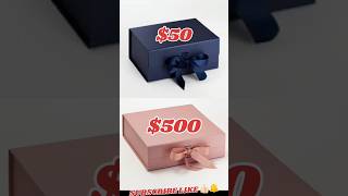 50 vs 500 CHOOSE one box chooseyourgift viral youtubeshorts shorts [upl. by Las]