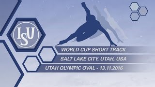 ISU World Cup Short Track  Highlights  Day 3  Nov 13  Salt Lake City USA [upl. by Oriane]