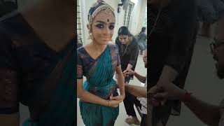 Bharatanatyam makeupmakeover classicaldance bharathanatyam shorts [upl. by Olfe]