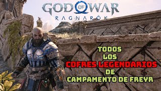 God of War Ragnarök  Todos los Cofres Legendarios de Campamento de Freyr Vanaheim [upl. by Barraza]