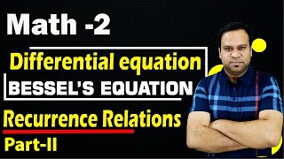 Bessels Equation  Bessels function Recurrence Formulae  Engineering and BSc Mathematics [upl. by Ademla]