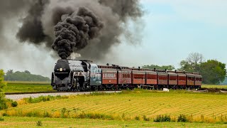 Full HD 60FPS Norfolk amp Western 611 on the Strasburg Rail Road One Last Time 52823 [upl. by Icam]