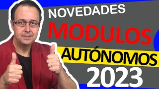 NOVEDADES sistema módulos tributación objetiva AUTONOMOS 2023 límites bonificaciones ayudas [upl. by Ehcadroj]