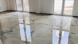 How we made designer Metallic Epoxy floors [upl. by Nnaul]